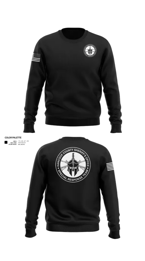 Crew Neck Sweatshirt, Hancock County Special Response Team, Police, Teamtime, Team time, sublimation, custom sports apparel, team uniforms, spirit wear, spiritwear, sports uniforms, custom shirts, team store, custom team store, fundraiser sports, apparel fundraiser