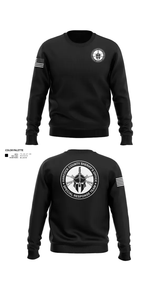 Crew Neck Sweatshirt, Hancock County Special Response Team, Police, Teamtime, Team time, sublimation, custom sports apparel, team uniforms, spirit wear, spiritwear, sports uniforms, custom shirts, team store, custom team store, fundraiser sports, apparel fundraiser