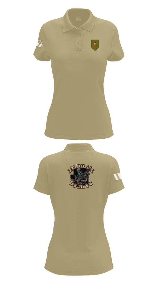 Womens Short Sleeve Performance Polo, 504th GS MICO, , Teamtime, Team time, sublimation, custom sports apparel, team uniforms, spirit wear, spiritwear, sports uniforms, custom shirts, team store, custom team store, fundraiser sports, apparel fundraiser