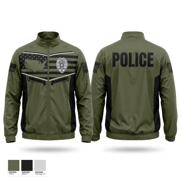 Windbreaker, AREA 30 CAREER CENTER LAW ENFORCEMENT, Police, Teamtime, Team time, sublimation, custom sports apparel, team uniforms, spirit wear, spiritwear, sports uniforms, custom shirts, team store, custom team store, fundraiser sports, apparel fundraiser