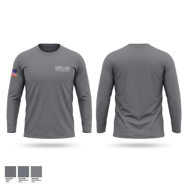 Long Sleeve Performance Shirt, Shiloh Fire Department, Fire Department, Teamtime, Team time, sublimation, custom sports apparel, team uniforms, spirit wear, spiritwear, sports uniforms, custom shirts, team store, custom team store, fundraiser sports, apparel fundraiser