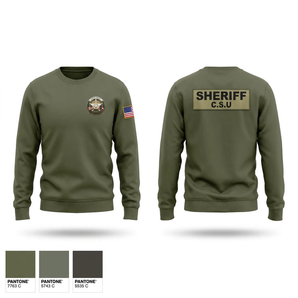 Crew Neck Sweatshirt, Peach County Sheriff Office, Police, Teamtime, Team time, sublimation, custom sports apparel, team uniforms, spirit wear, spiritwear, sports uniforms, custom shirts, team store, custom team store, fundraiser sports, apparel fundraiser