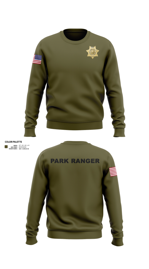 Crew Neck Sweatshirt, Alabama Historical Ironworks Commison Park Ranger, Police, Teamtime, Team time, sublimation, custom sports apparel, team uniforms, spirit wear, spiritwear, sports uniforms, custom shirts, team store, custom team store, fundraiser sports, apparel fundraiser