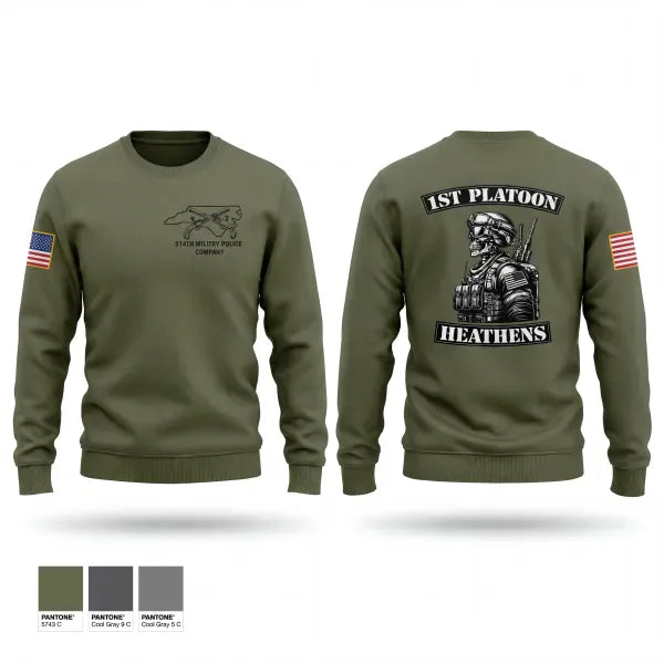Crew Neck Sweatshirt, 514th MP CO, Army, Teamtime, Team time, sublimation, custom sports apparel, team uniforms, spirit wear, spiritwear, sports uniforms, custom shirts, team store, custom team store, fundraiser sports, apparel fundraiser