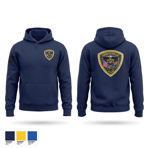 Hoodie, GENTRYVILLE POLICE DEPARTMENT, Police, Teamtime, Team time, sublimation, custom sports apparel, team uniforms, spirit wear, spiritwear, sports uniforms, custom shirts, team store, custom team store, fundraiser sports, apparel fundraiser