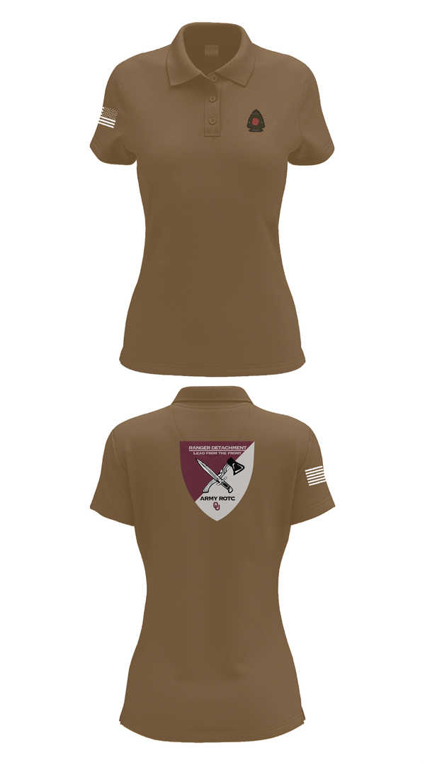 Womens Short Sleeve Performance Polo, FY 25-26 OU RC, Army, Teamtime, Team time, sublimation, custom sports apparel, team uniforms, spirit wear, spiritwear, sports uniforms, custom shirts, team store, custom team store, fundraiser sports, apparel fundraiser