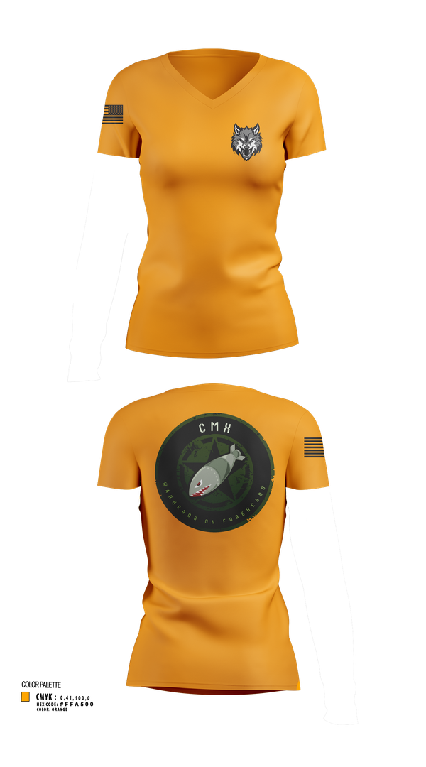 Womens Short Sleeve Vneck Shirt, CMX, , Teamtime, Team time, sublimation, custom sports apparel, team uniforms, spirit wear, spiritwear, sports uniforms, custom shirts, team store, custom team store, fundraiser sports, apparel fundraiser