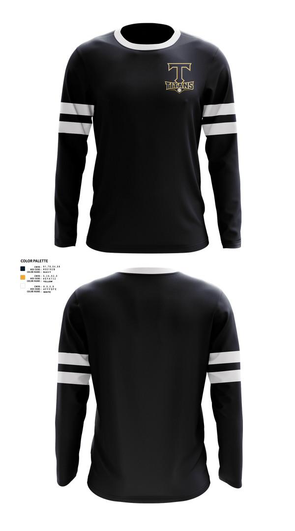 Long Sleeve Performance Shirt, Titans, Baseball, Teamtime, Team time, sublimation, custom sports apparel, team uniforms, spirit wear, spiritwear, sports uniforms, custom shirts, team store, custom team store, fundraiser sports, apparel fundraiser