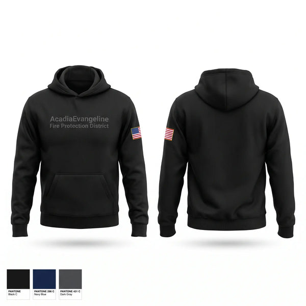 Hoodie, Acadia-Evangeline Fire Protection District, Fire Department, Teamtime, Team time, sublimation, custom sports apparel, team uniforms, spirit wear, spiritwear, sports uniforms, custom shirts, team store, custom team store, fundraiser sports, apparel fundraiser