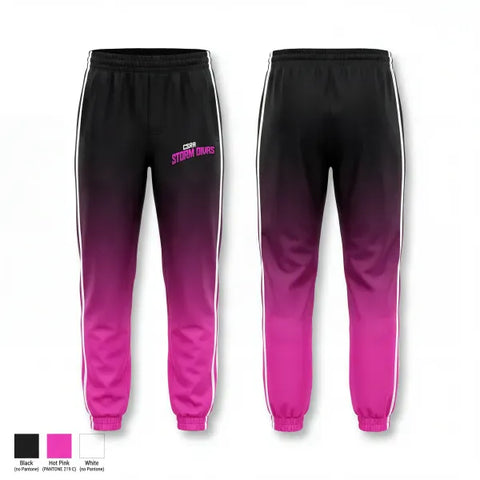 Sweatpants, CSRA storm divas, Softball, Teamtime, Team time, sublimation, custom sports apparel, team uniforms, spirit wear, spiritwear, sports uniforms, custom shirts, team store, custom team store, fundraiser sports, apparel fundraiser