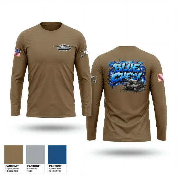 Long Sleeve Performance Shirt, 120 IN BLUE CHEW, Army, Teamtime, Team time, sublimation, custom sports apparel, team uniforms, spirit wear, spiritwear, sports uniforms, custom shirts, team store, custom team store, fundraiser sports, apparel fundraiser