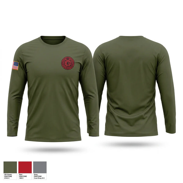 Long Sleeve Performance Shirt, Kelly Hodge, Fire Department, Teamtime, Team time, sublimation, custom sports apparel, team uniforms, spirit wear, spiritwear, sports uniforms, custom shirts, team store, custom team store, fundraiser sports, apparel fundraiser