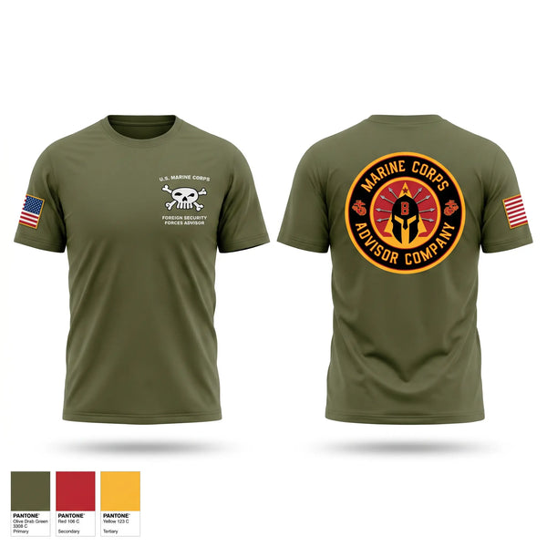 Old School Cotton Feel Shirt, MCAC B, Marines, Teamtime, Team time, sublimation, custom sports apparel, team uniforms, spirit wear, spiritwear, sports uniforms, custom shirts, team store, custom team store, fundraiser sports, apparel fundraiser