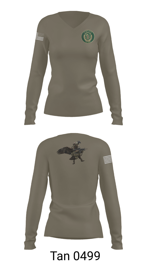Womens Long Sleeve Vneck Shirt, 79th Military Police Company, Army, Teamtime, Team time, sublimation, custom sports apparel, team uniforms, spirit wear, spiritwear, sports uniforms, custom shirts, team store, custom team store, fundraiser sports, apparel fundraiser