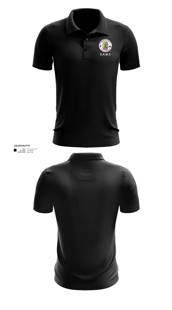 Short Sleeve Performance Polo, MCoE Sergeant Audie Murphy Club (SMAC), Army, Teamtime, Team time, sublimation, custom sports apparel, team uniforms, spirit wear, spiritwear, sports uniforms, custom shirts, team store, custom team store, fundraiser sports, apparel fundraiser