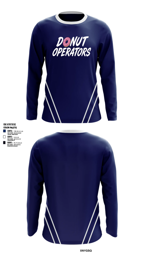 Long Sleeve Performance Shirt, Donut Operators, Baseball, Teamtime, Team time, sublimation, custom sports apparel, team uniforms, spirit wear, spiritwear, sports uniforms, custom shirts, team store, custom team store, fundraiser sports, apparel fundraiser