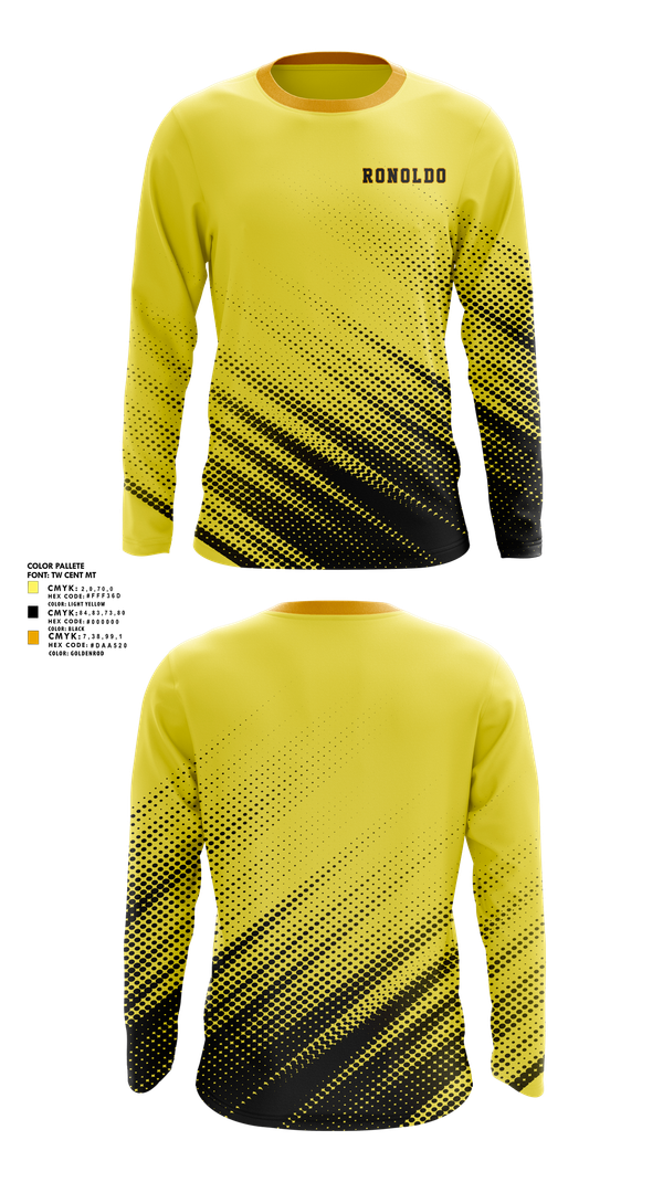 Long Sleeve Performance Shirt, RonOLDdo, Men's Soccer, Teamtime, Team time, sublimation, custom sports apparel, team uniforms, spirit wear, spiritwear, sports uniforms, custom shirts, team store, custom team store, fundraiser sports, apparel fundraiser
