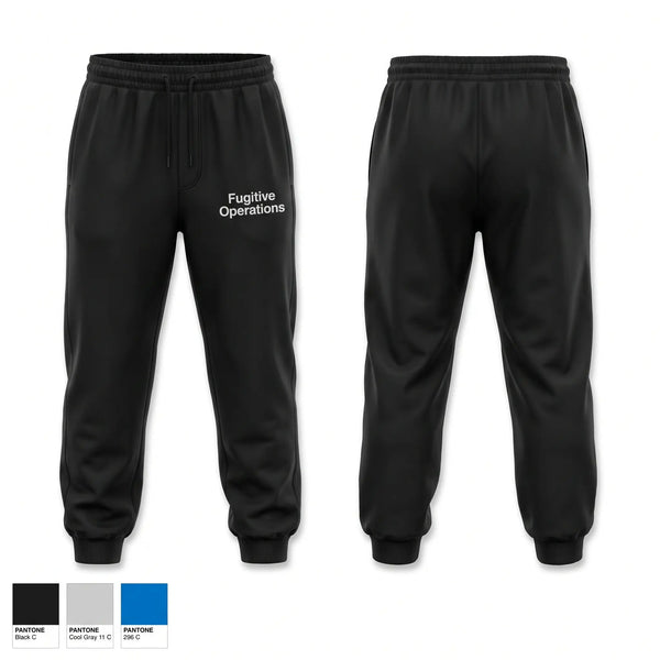 Sweatpants, Fugitive Operations, Police, Teamtime, Team time, sublimation, custom sports apparel, team uniforms, spirit wear, spiritwear, sports uniforms, custom shirts, team store, custom team store, fundraiser sports, apparel fundraiser