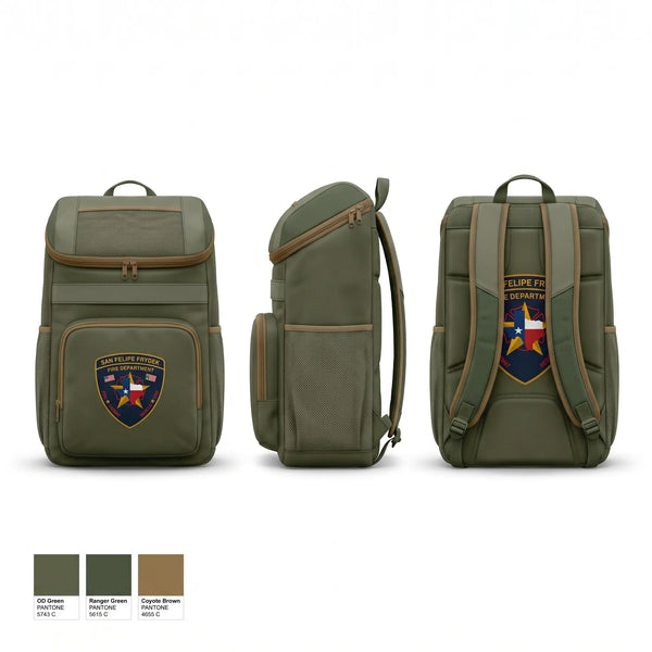 Gear Bag, SAN FELIPE FRYDEK, Fire Department, Teamtime, Team time, sublimation, custom sports apparel, team uniforms, spirit wear, spiritwear, sports uniforms, custom shirts, team store, custom team store, fundraiser sports, apparel fundraiser