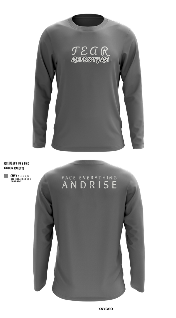 Long Sleeve Performance Shirt, FearLifestyle, , Teamtime, Team time, sublimation, custom sports apparel, team uniforms, spirit wear, spiritwear, sports uniforms, custom shirts, team store, custom team store, fundraiser sports, apparel fundraiser