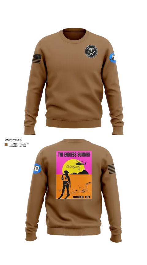 Crew Neck Sweatshirt, A co 2-4GSAB, Army, Teamtime, Team time, sublimation, custom sports apparel, team uniforms, spirit wear, spiritwear, sports uniforms, custom shirts, team store, custom team store, fundraiser sports, apparel fundraiser