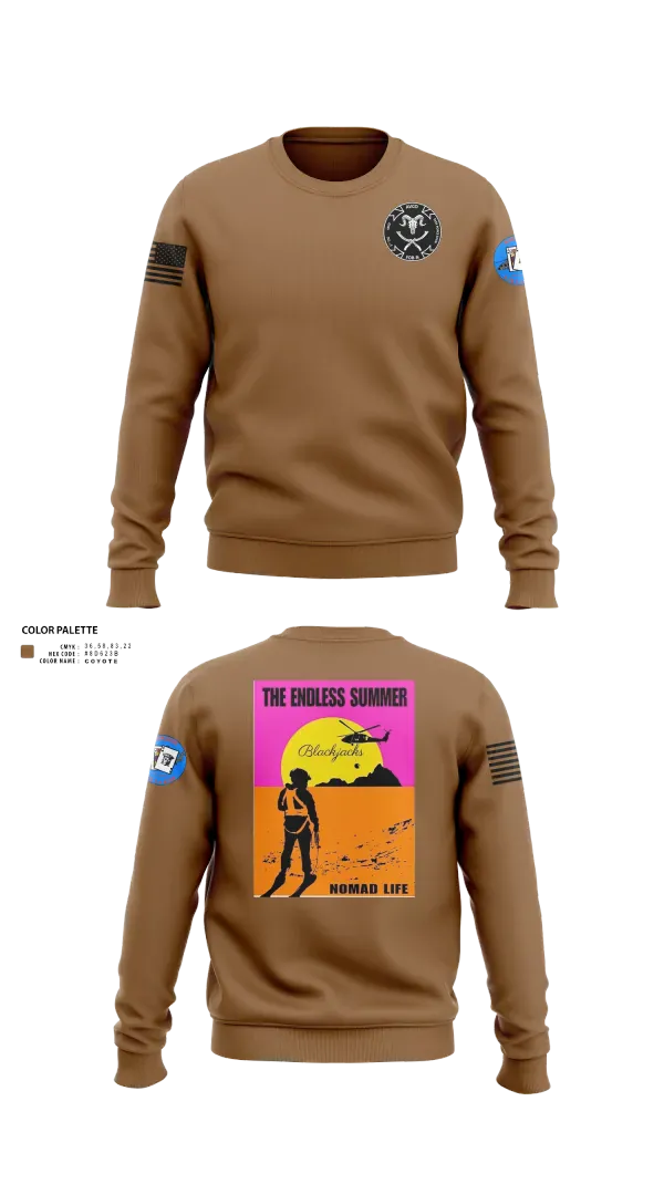 Crew Neck Sweatshirt, A co 2-4GSAB, Army, Teamtime, Team time, sublimation, custom sports apparel, team uniforms, spirit wear, spiritwear, sports uniforms, custom shirts, team store, custom team store, fundraiser sports, apparel fundraiser