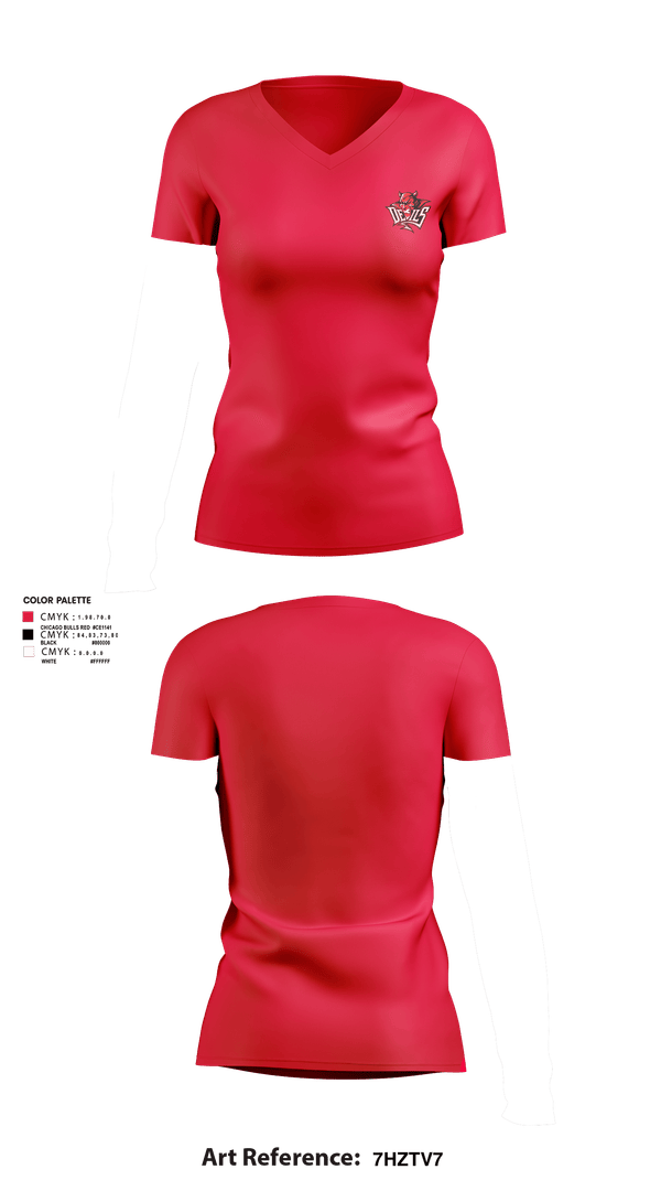 Womens Short Sleeve Vneck Shirt, Red Springs Red Devils, Women's Basketball, Teamtime, Team time, sublimation, custom sports apparel, team uniforms, spirit wear, spiritwear, sports uniforms, custom shirts, team store, custom team store, fundraiser sports, apparel fundraiser