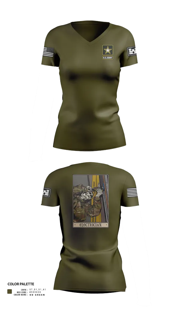 Womens Short Sleeve Vneck Shirt, 378th ECC, , Teamtime, Team time, sublimation, custom sports apparel, team uniforms, spirit wear, spiritwear, sports uniforms, custom shirts, team store, custom team store, fundraiser sports, apparel fundraiser