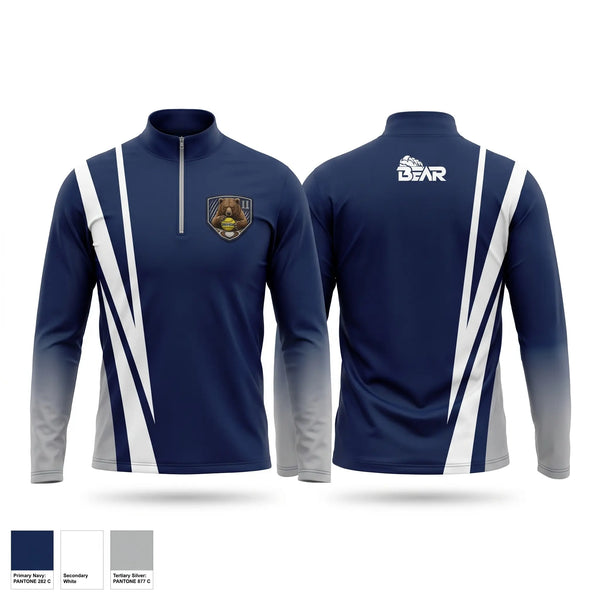 Quarter Zip Jacket, The Bear, Softball, Teamtime, Team time, sublimation, custom sports apparel, team uniforms, spirit wear, spiritwear, sports uniforms, custom shirts, team store, custom team store, fundraiser sports, apparel fundraiser