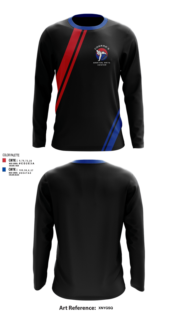Long Sleeve Performance Shirt, Conrad’s Martial Arts Center, , Teamtime, Team time, sublimation, custom sports apparel, team uniforms, spirit wear, spiritwear, sports uniforms, custom shirts, team store, custom team store, fundraiser sports, apparel fundraiser