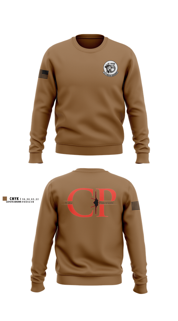 Crew Neck Sweatshirt, 13th Fighter Squadron, Air Force, Teamtime, Team time, sublimation, custom sports apparel, team uniforms, spirit wear, spiritwear, sports uniforms, custom shirts, team store, custom team store, fundraiser sports, apparel fundraiser