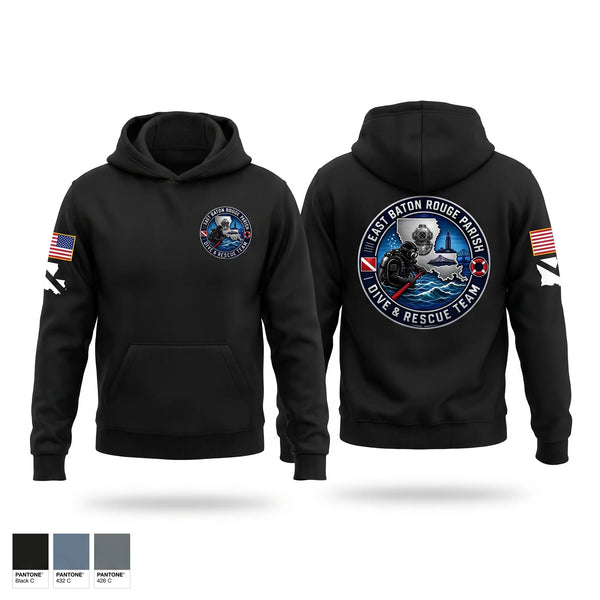 Hoodie, East Baton Rouge Parish Dive & Rescue Team, Fire Department, Teamtime, Team time, sublimation, custom sports apparel, team uniforms, spirit wear, spiritwear, sports uniforms, custom shirts, team store, custom team store, fundraiser sports, apparel fundraiser