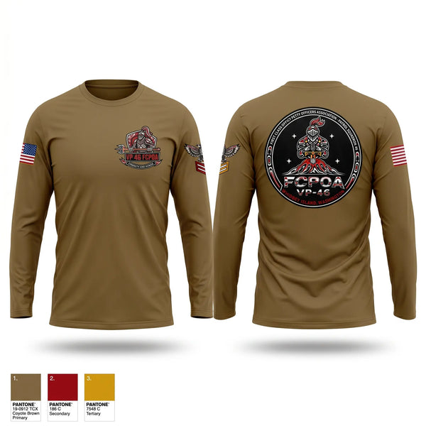 Long Sleeve Performance Shirt, VP-46 FCPOA, Navy, Teamtime, Team time, sublimation, custom sports apparel, team uniforms, spirit wear, spiritwear, sports uniforms, custom shirts, team store, custom team store, fundraiser sports, apparel fundraiser