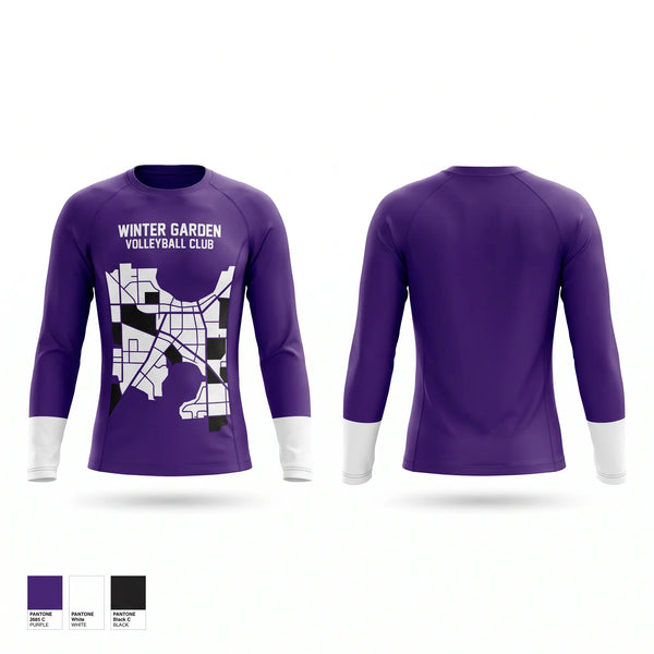 Long Sleeve Performance Shirt, WINTER GARDEN VOLLEYBALL CLUB, Women's Volleyball, Teamtime, Team time, sublimation, custom sports apparel, team uniforms, spirit wear, spiritwear, sports uniforms, custom shirts, team store, custom team store, fundraiser sports, apparel fundraiser