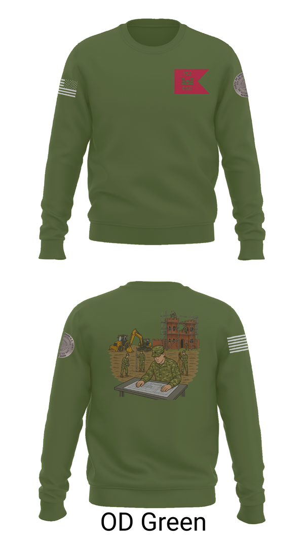 Crew Neck Sweatshirt, 152, Army, Teamtime, Team time, sublimation, custom sports apparel, team uniforms, spirit wear, spiritwear, sports uniforms, custom shirts, team store, custom team store, fundraiser sports, apparel fundraiser