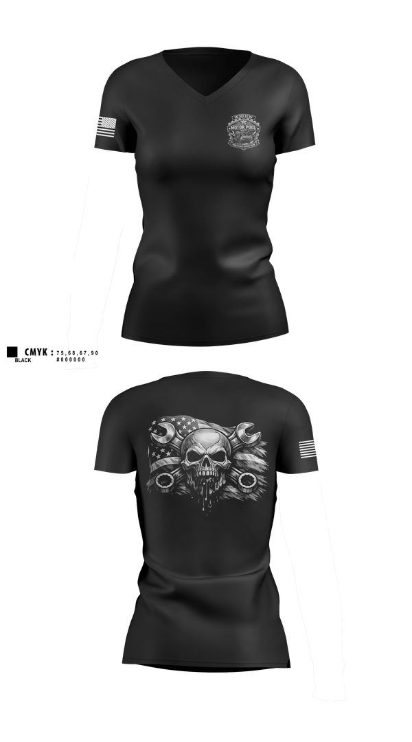 Womens Short Sleeve Vneck Shirt, 163D IEW BN, Army, Teamtime, Team time, sublimation, custom sports apparel, team uniforms, spirit wear, spiritwear, sports uniforms, custom shirts, team store, custom team store, fundraiser sports, apparel fundraiser