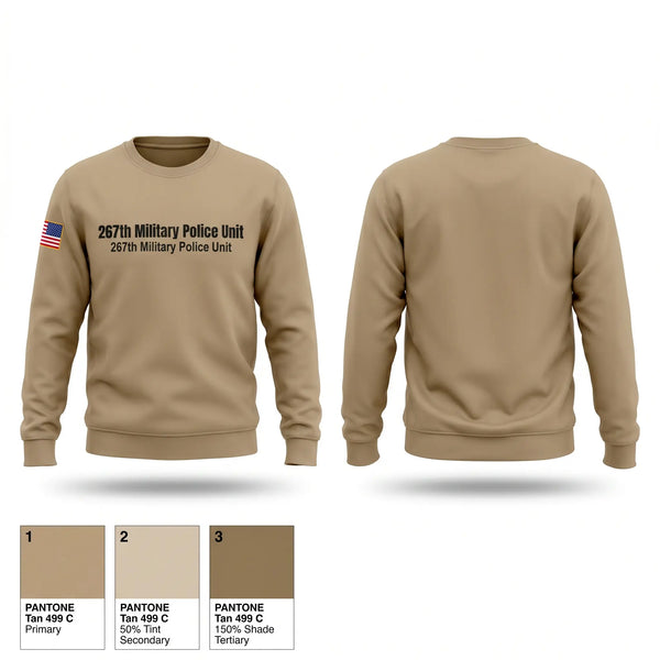 Crew Neck Sweatshirt, 267th Military Police Unit, National Guard, Teamtime, Team time, sublimation, custom sports apparel, team uniforms, spirit wear, spiritwear, sports uniforms, custom shirts, team store, custom team store, fundraiser sports, apparel fundraiser