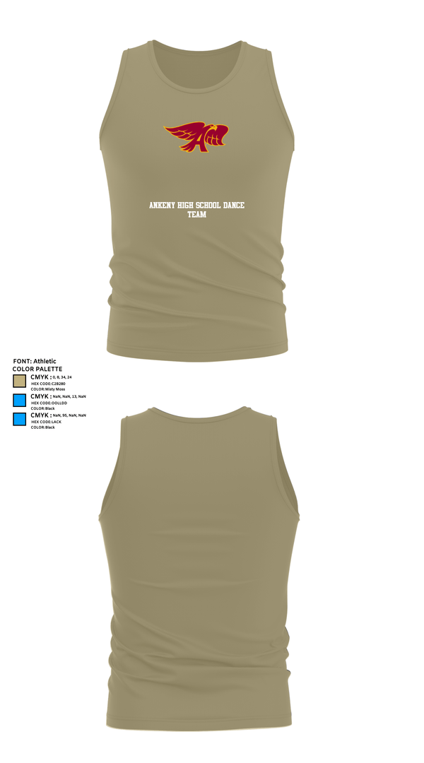 Tank Top, Ankeny High School Dance Team, Spirit Store, Teamtime, Team time, sublimation, custom sports apparel, team uniforms, spirit wear, spiritwear, sports uniforms, custom shirts, team store, custom team store, fundraiser sports, apparel fundraiser