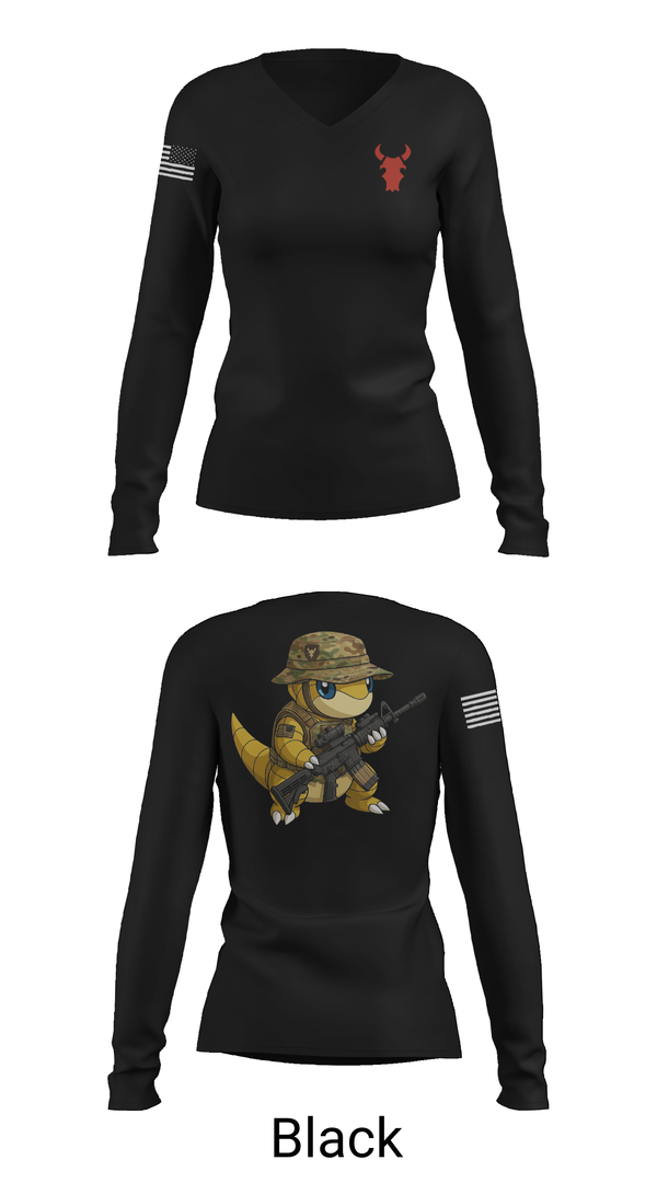 Womens Long Sleeve Vneck Shirt, , National Guard, Teamtime, Team time, sublimation, custom sports apparel, team uniforms, spirit wear, spiritwear, sports uniforms, custom shirts, team store, custom team store, fundraiser sports, apparel fundraiser