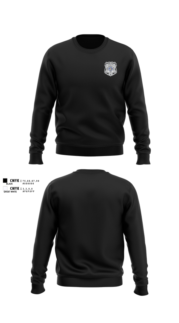 Crew Neck Sweatshirt, Shorewood Hills Police, Police, Teamtime, Team time, sublimation, custom sports apparel, team uniforms, spirit wear, spiritwear, sports uniforms, custom shirts, team store, custom team store, fundraiser sports, apparel fundraiser