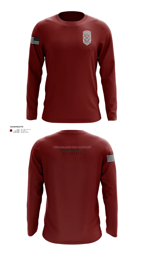Long Sleeve Performance Shirt, The Melrose Fire Company Incorporated, , Teamtime, Team time, sublimation, custom sports apparel, team uniforms, spirit wear, spiritwear, sports uniforms, custom shirts, team store, custom team store, fundraiser sports, apparel fundraiser