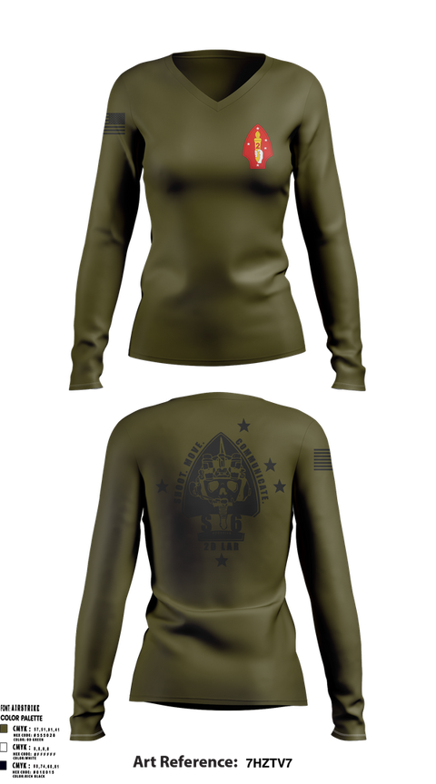Womens Long Sleeve Vneck Shirt, 2D LAR Bn, , Teamtime, Team time, sublimation, custom sports apparel, team uniforms, spirit wear, spiritwear, sports uniforms, custom shirts, team store, custom team store, fundraiser sports, apparel fundraiser