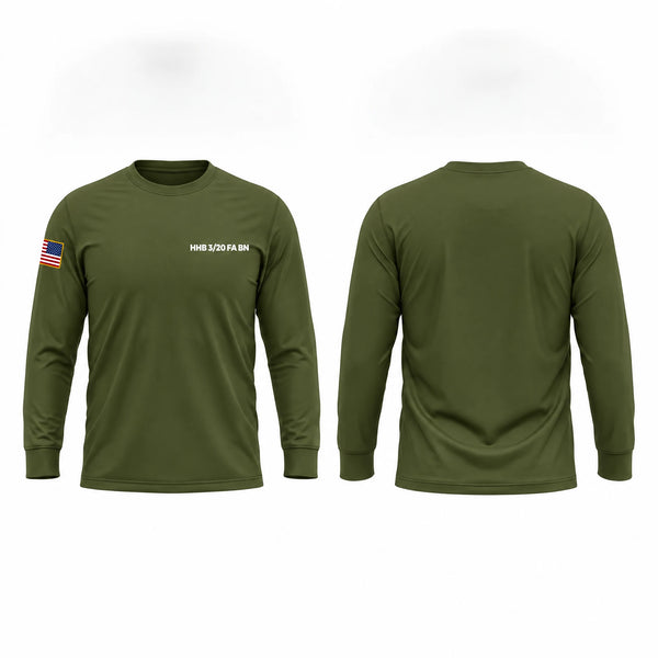 Long Sleeve Performance Shirt, HHB 3/20 FA BN, Army, Teamtime, Team time, sublimation, custom sports apparel, team uniforms, spirit wear, spiritwear, sports uniforms, custom shirts, team store, custom team store, fundraiser sports, apparel fundraiser