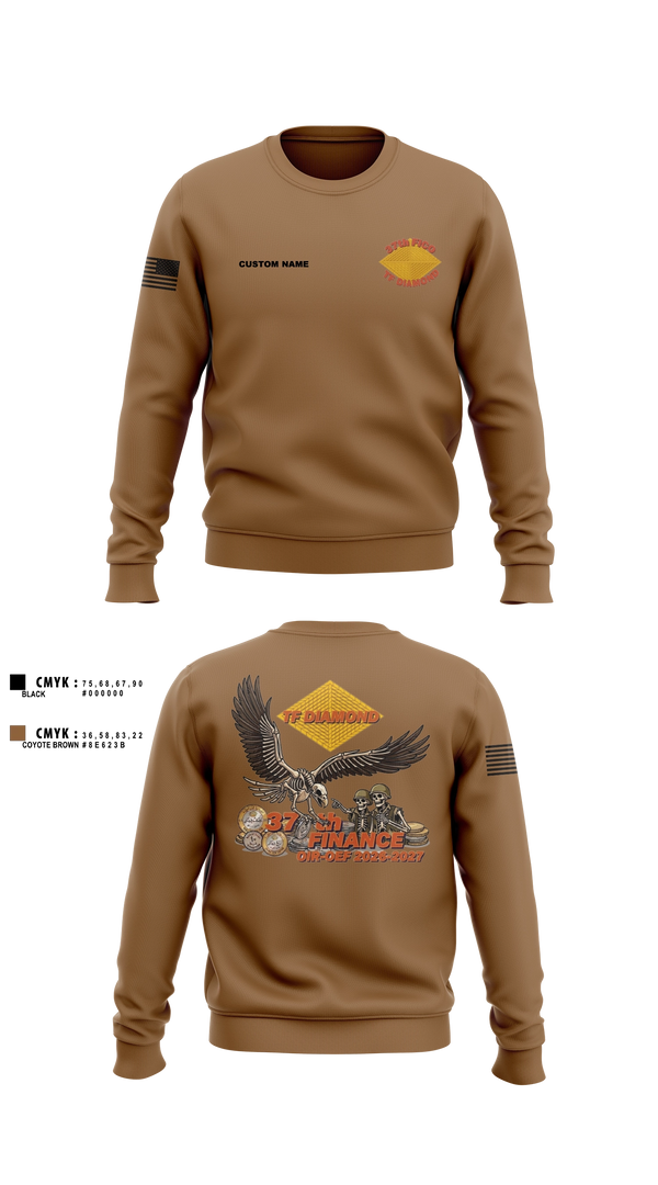 Crew Neck Sweatshirt, 37th FICO, Army, Teamtime, Team time, sublimation, custom sports apparel, team uniforms, spirit wear, spiritwear, sports uniforms, custom shirts, team store, custom team store, fundraiser sports, apparel fundraiser