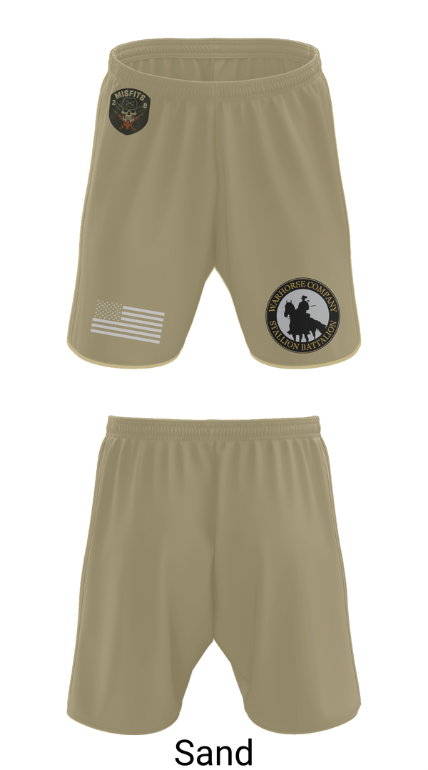 Athletic Shorts With Pockets, 2-8 Cav, HHC, Medic Platoon, , Teamtime, Team time, sublimation, custom sports apparel, team uniforms, spirit wear, spiritwear, sports uniforms, custom shirts, team store, custom team store, fundraiser sports, apparel fundraiser