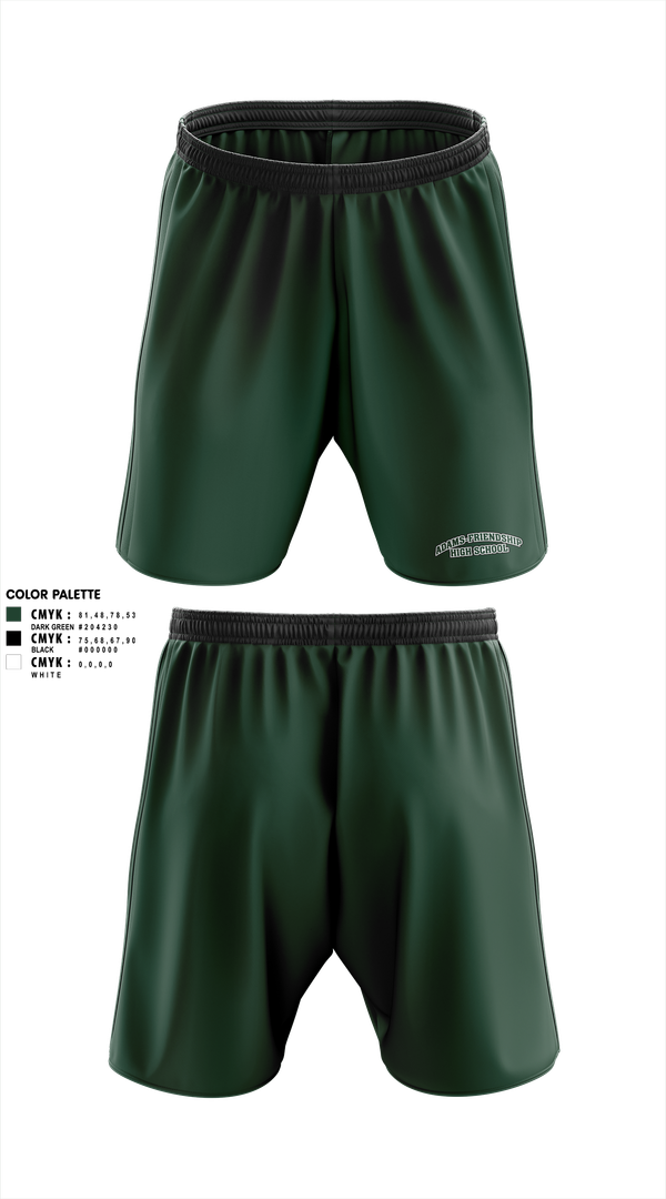 Athletic Shorts With Pockets, Adams-Friendship High School, Cheer, Teamtime, Team time, sublimation, custom sports apparel, team uniforms, spirit wear, spiritwear, sports uniforms, custom shirts, team store, custom team store, fundraiser sports, apparel fundraiser