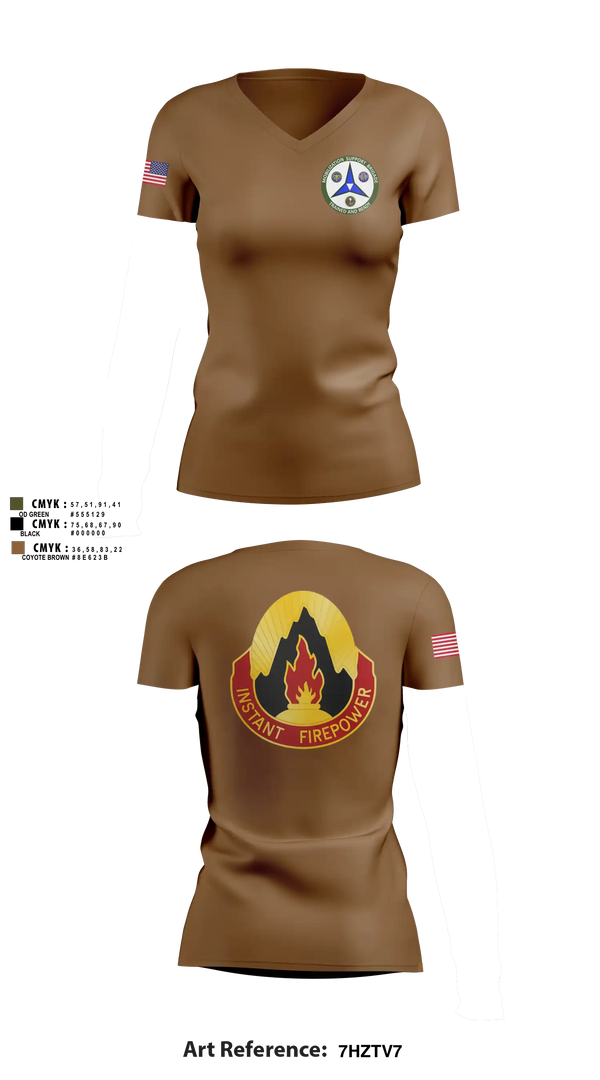 Womens Short Sleeve Vneck Shirt, 38th RSG, Army, Teamtime, Team time, sublimation, custom sports apparel, team uniforms, spirit wear, spiritwear, sports uniforms, custom shirts, team store, custom team store, fundraiser sports, apparel fundraiser