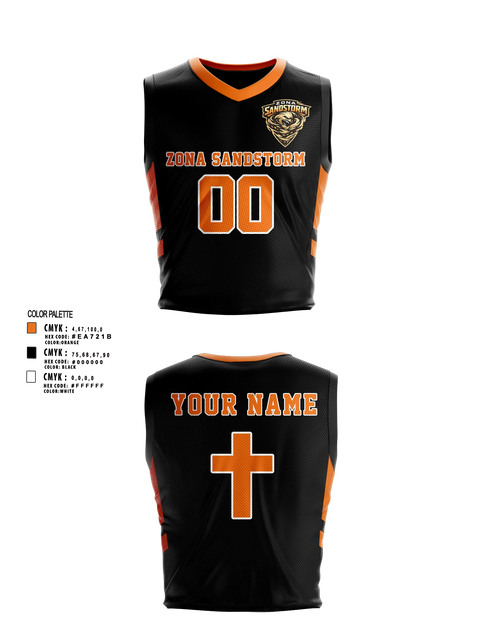 Mens Basketball Jersey, Zona Sandstorm, Men's Basketball, Teamtime, Team time, sublimation, custom sports apparel, team uniforms, spirit wear, spiritwear, sports uniforms, custom shirts, team store, custom team store, fundraiser sports, apparel fundraiser