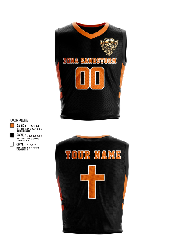 Mens Basketball Jersey, Zona Sandstorm, Men's Basketball, Teamtime, Team time, sublimation, custom sports apparel, team uniforms, spirit wear, spiritwear, sports uniforms, custom shirts, team store, custom team store, fundraiser sports, apparel fundraiser