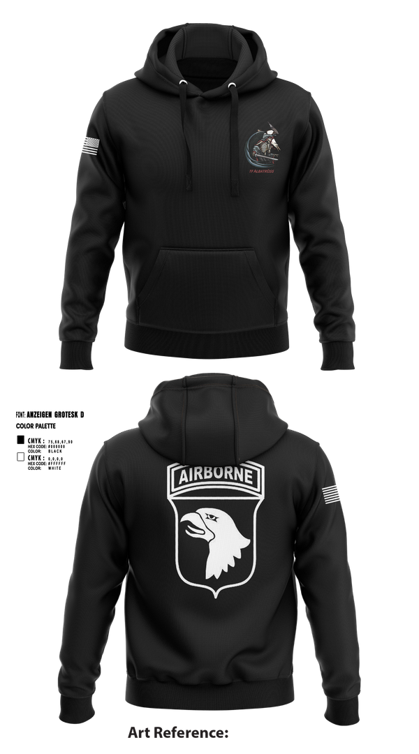 Hoodie, 2nd Flt Platoon, B/101 Avn Regt, 101st ABN DIV, , Teamtime, Team time, sublimation, custom sports apparel, team uniforms, spirit wear, spiritwear, sports uniforms, custom shirts, team store, custom team store, fundraiser sports, apparel fundraiser